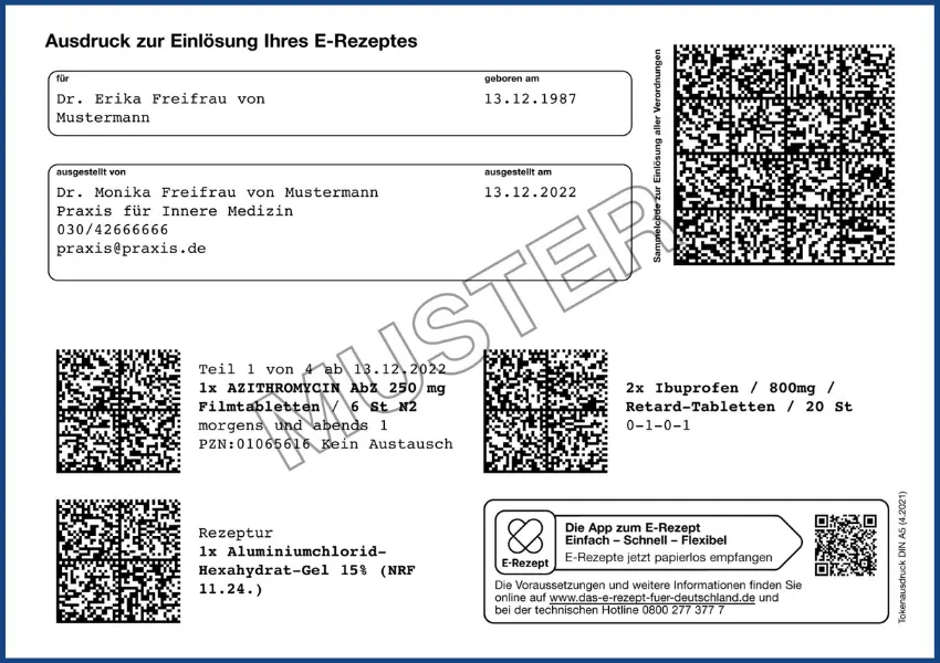E-Rezept Ausdruck
